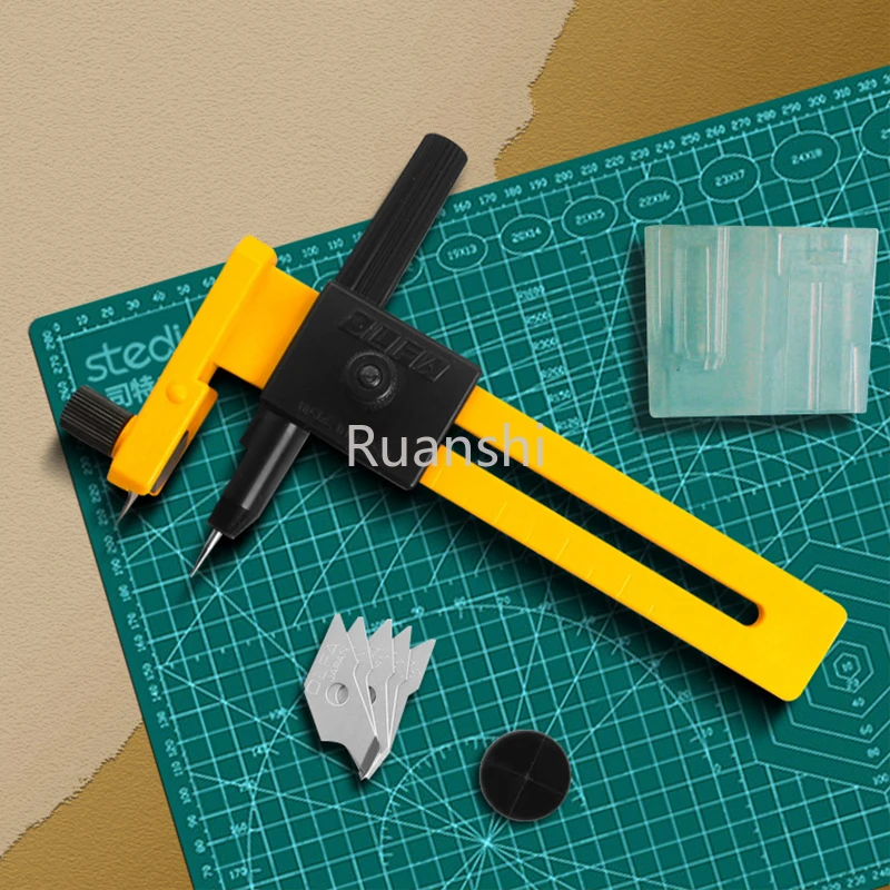 OLFA tagliacarte circolare regolabile 360 coltello da taglio rotondo fatto a mano fai da te Scrapbooking taglierine Scrapbooking carte Circle Cutter