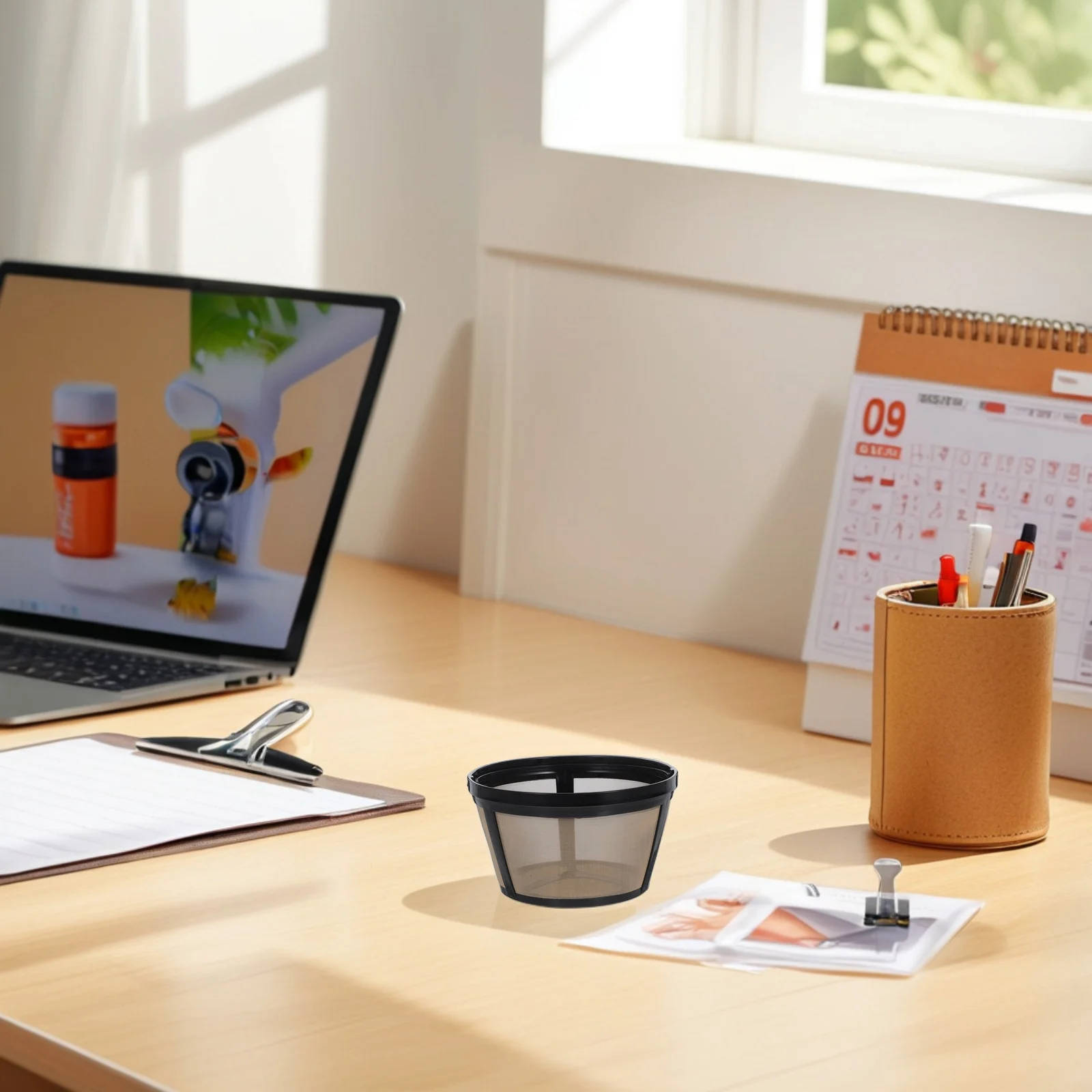 

Filter Basket Reusable Round Mesh Replacement For Espresso Machine Universal Fit Cylindrical Coffee Brewing Filter Holder