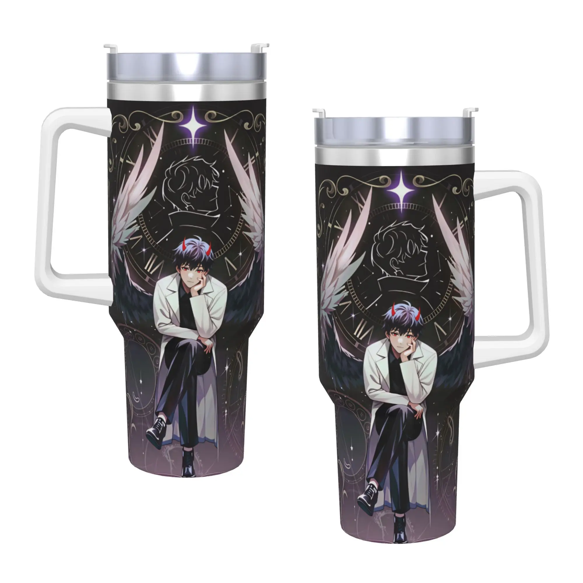 Stainless Steel Tumbler Omniscient Readers Viewpoint Car Mugs With Straws Cold and Hot Water Bottle Heat Preservation Coffee Mug