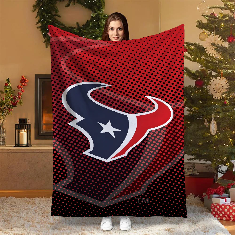 Houston Texans Microfiber Bedding Designer Throw Blanket for Winter Sofa Blankets & Throws Fluffy Soft Blankets Characters Plaid