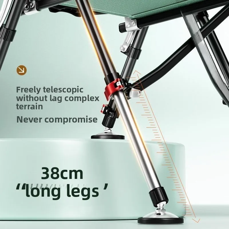 Sedia da pesca pesca selvaggia tavolo multifunzionale da pesca reclinabile per tutti i terreni pieghevole sgabello europeo ultraleggero