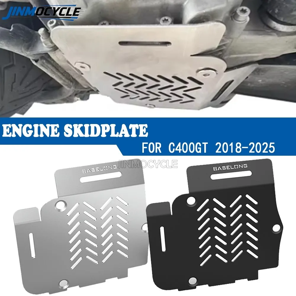 

JINMOCYCLE Skidplate For BMW C400 C 400 X GT 400X 400GT 2018 - 2026 C400X C400GT Skid Plate Bash Frame Guard Cover Protector