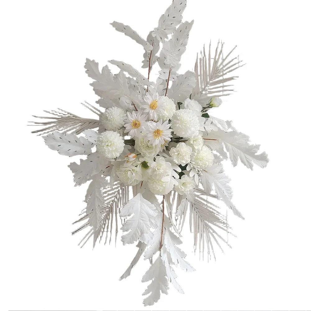 

Искусственная цветочная композиция для прохода, 100*70 см, с нежными листьями