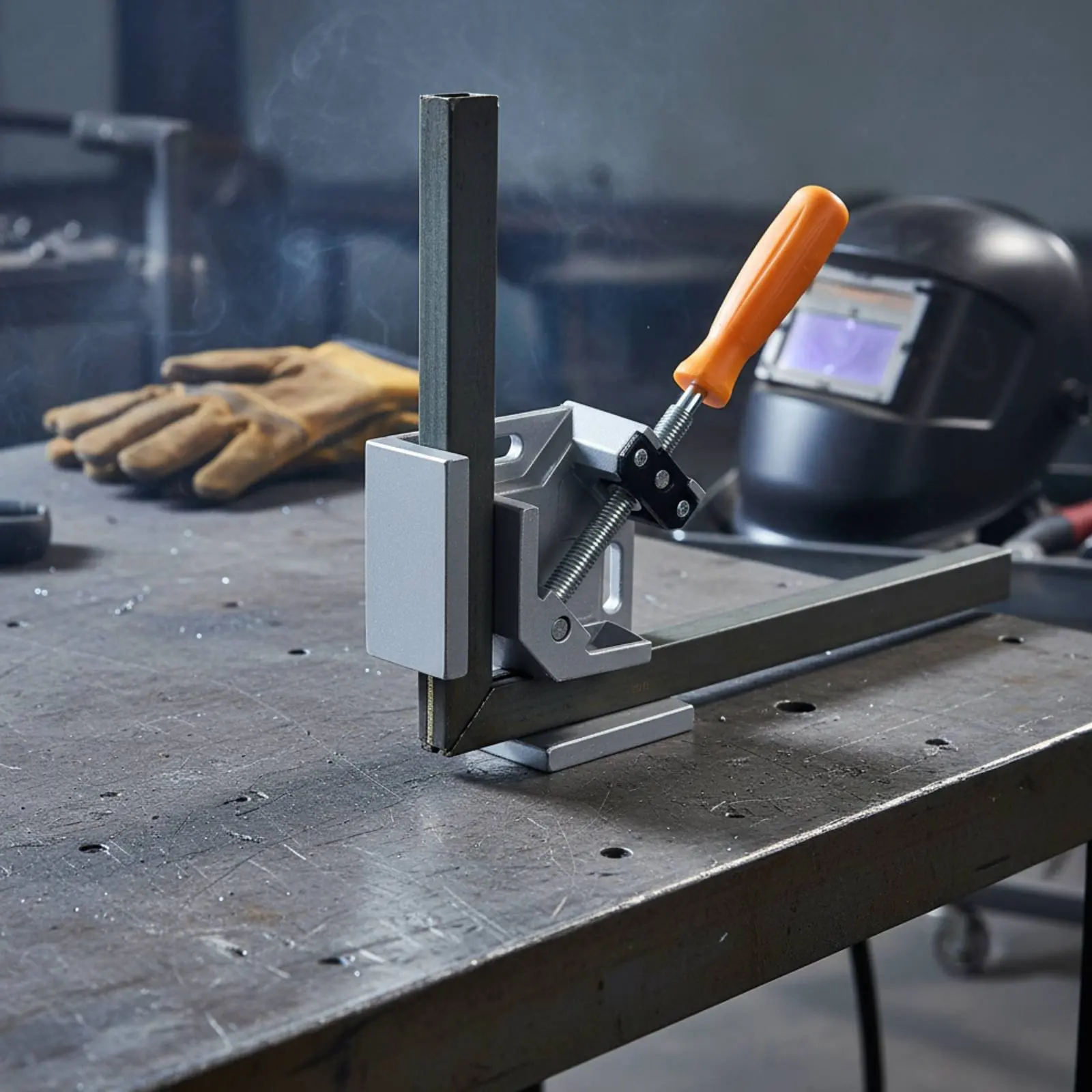 

90 Degree Angle Clamp Aluminum Alloy Frame Right Angle Clamp Carpentry Corner Jig Non-Slip Grip Workshop Tool Ergonomic Handle
