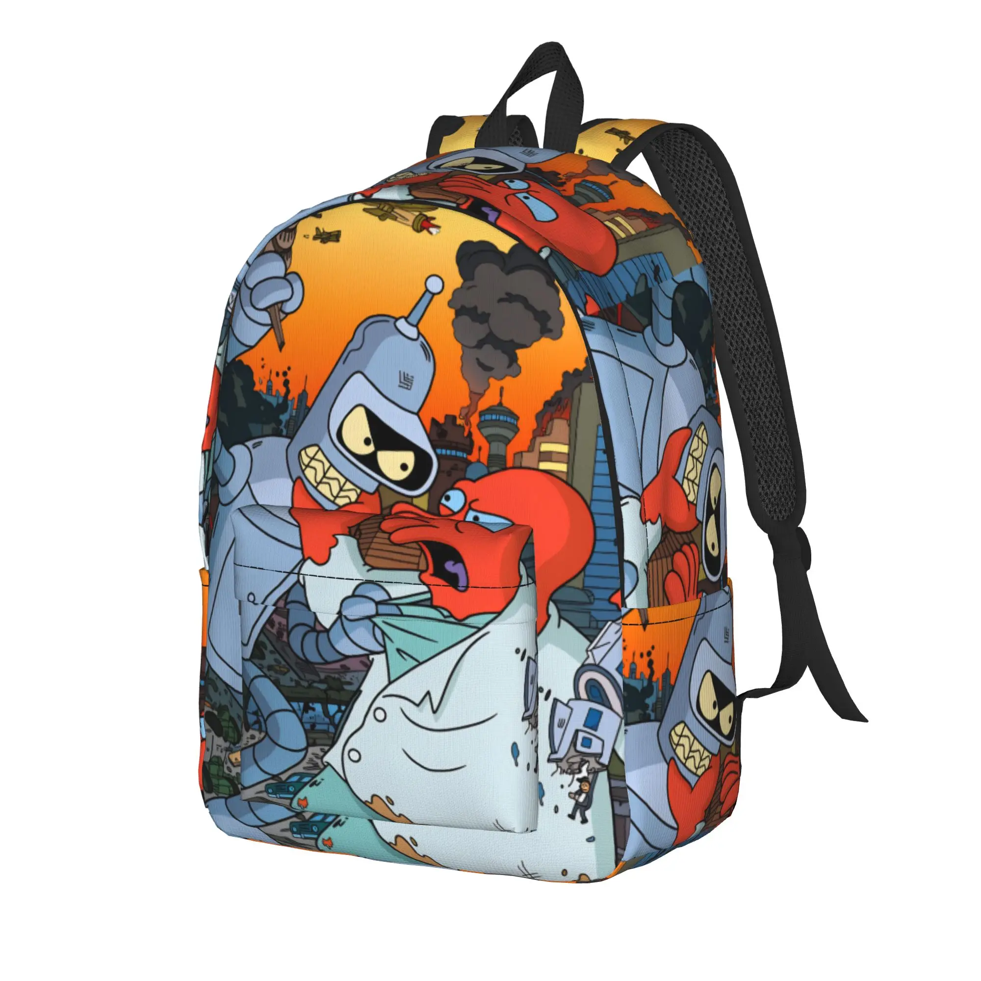 Futuramas Cartoon Comic Backpack  Pretty Backpacks Women Men Outdoor Large School Bags Design Rucksack