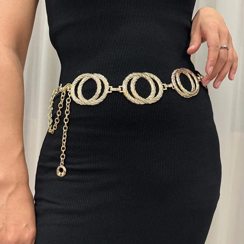 High Quality Luxury Brands Designer Waist Chain For Women personalized Girls Charm Jewelry Accessories Jeans chain Belt Female