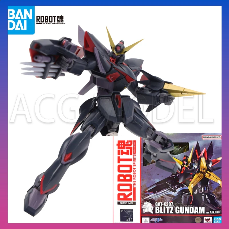 

Bandai The ROBOT SPIRITS GAT-X207 Blitz Gundam Фигурка Мобильный костюм Gunpla Gundam Пластиковая модель игрушки в подарок