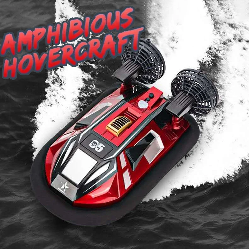 Amphibious Hovercraft Remote Control Boat High-Speed Warship Simulation Electric Toy Waterproof Children's Gifts