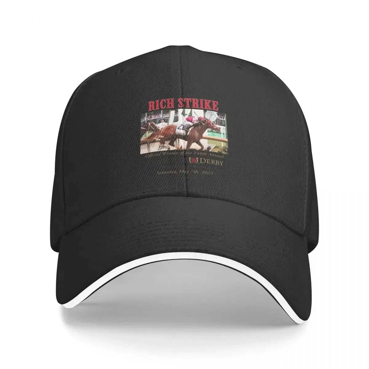 Rich Strike - 2022 Kentucky Derby Winner - Classic Horseracing Baseball Cap Hat Luxury Brand hiking hat Woman Hats Men's