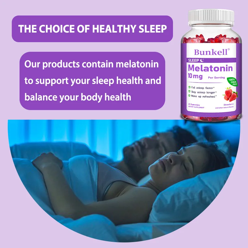 Melatonin Gummies 10 Mg - Fall Asleep Naturally, Fight Insomnia, Support Immunity, and Improve Rest Quality, 30/60 Gummies