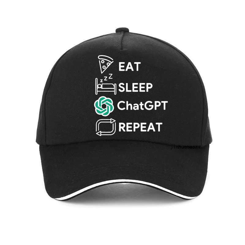 

Eat Sleep ChatGPT Repeat funny printing men Baseball Cap fashion Snapback Casquette hat
