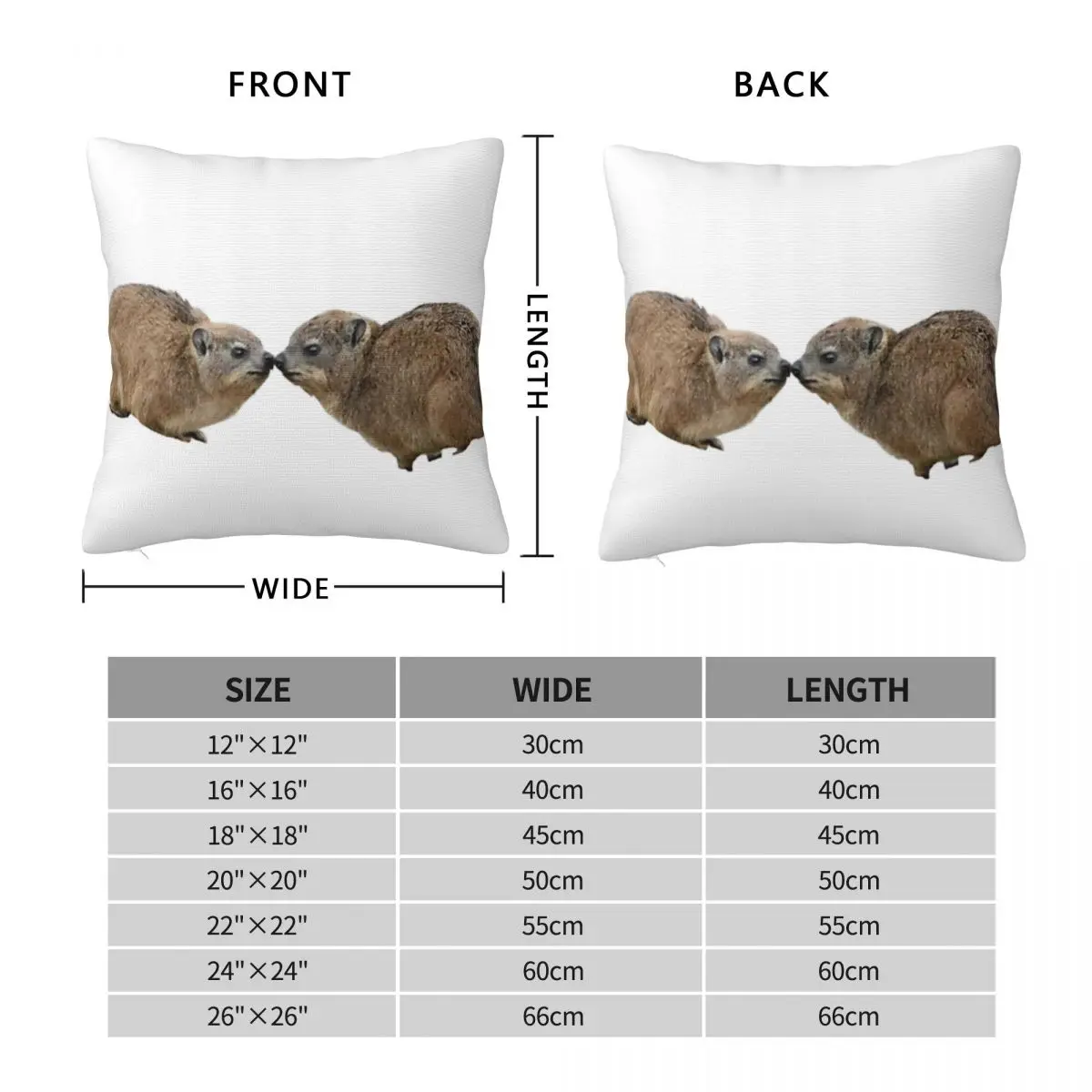 Kissing Rock Hyrax A Pillow Case