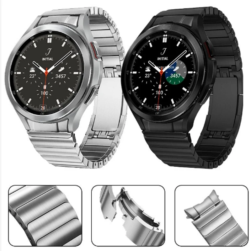 No Gap 20mm Metal Strap for Samsung Galaxy Watch 5/4 40mm 44mm Stainless Steel Bracelet Galaxy Watch6 Classic 43 47mm/5 Pro 45mm