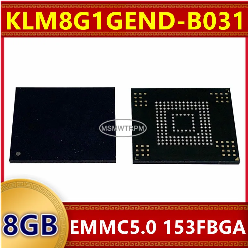 Geheugenchip IC KLM8G1WEPD-B031 KLM8G1WEMB-B031 KLM8G1GEND-B03I geïntegreerde schakelingen Nieuw origineel op voorraad1 8GB EMMC5.0 153FBGA