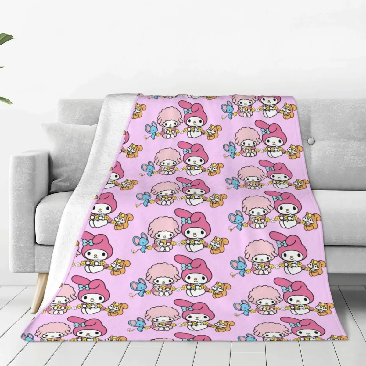 

Custom Melody FLAT Blankets Warm Flannel Throw Blanket for Bedding Couch Bedspread