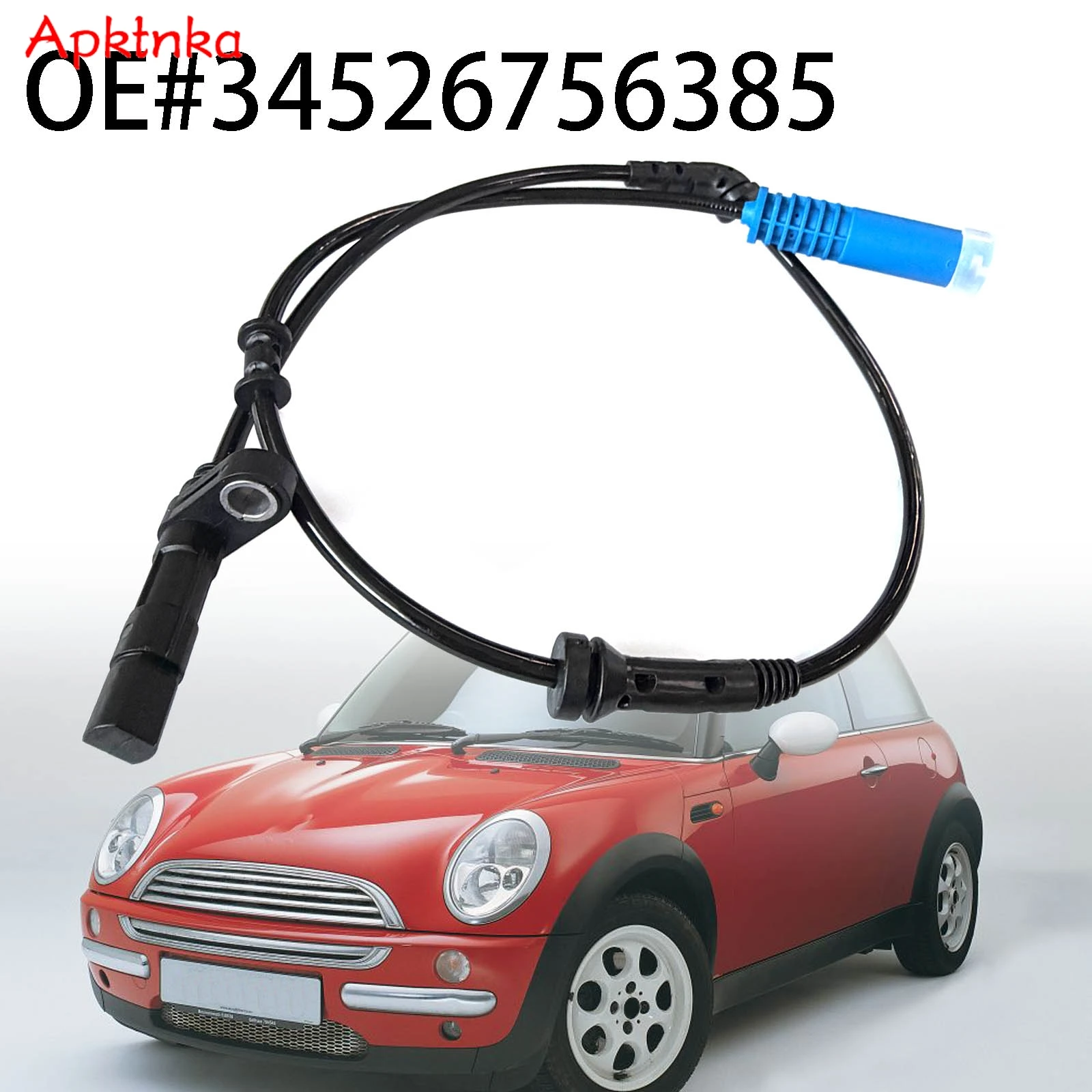 1 Piece Front Left Right ABS Wheel Speed Sensor 34526756385 For Mini One Cooper R50 R52 R53 2001-2008 Replacement 34526756384