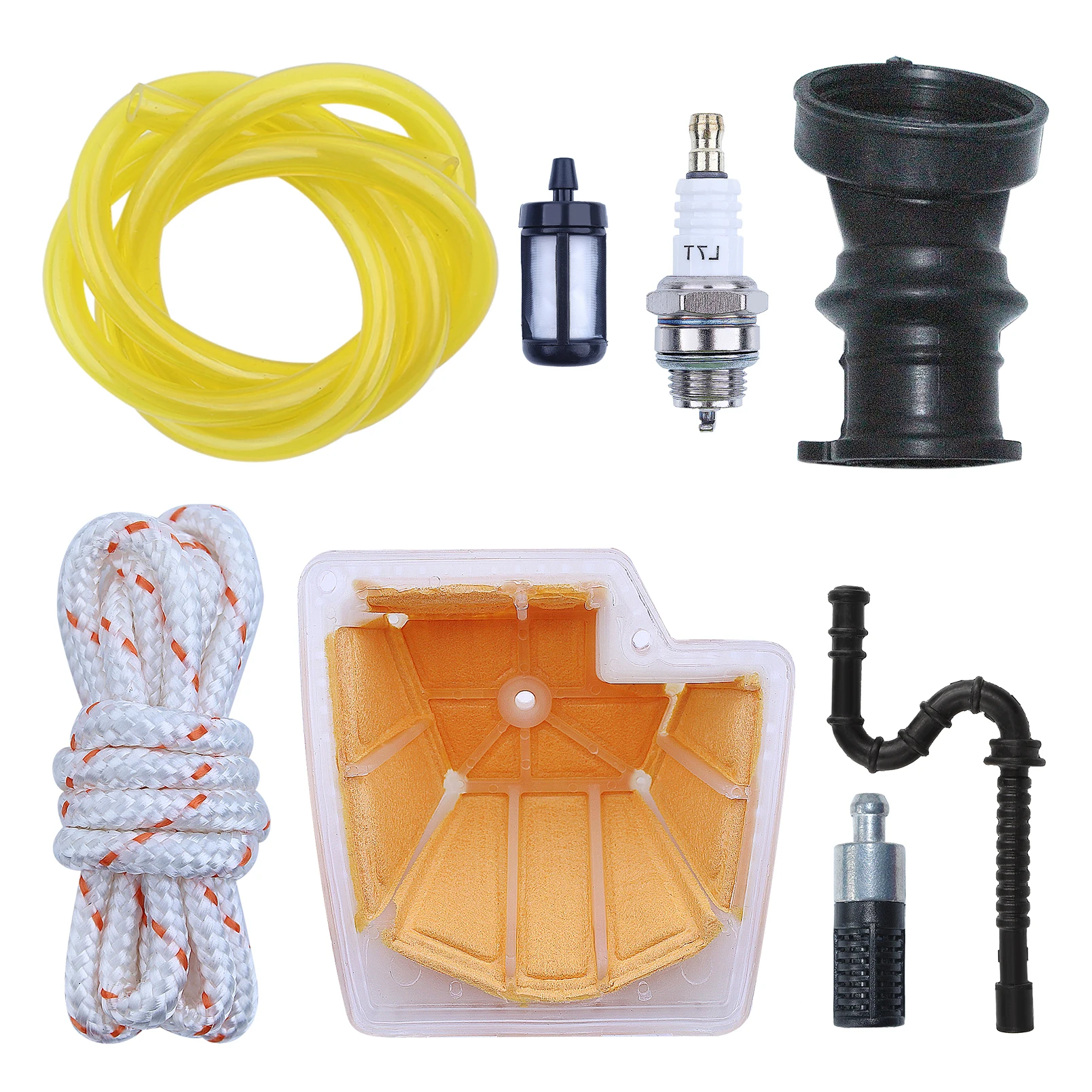 Imagem -06 - Kit de Linha de Filtro de Combustível de ar para Stihl Ms270 Ms270c Ms280 1133 120 1604 w Vela de Faísca Filtro de Óleo Tubo de Óleo Corda de Puxar Tubo de Entrada