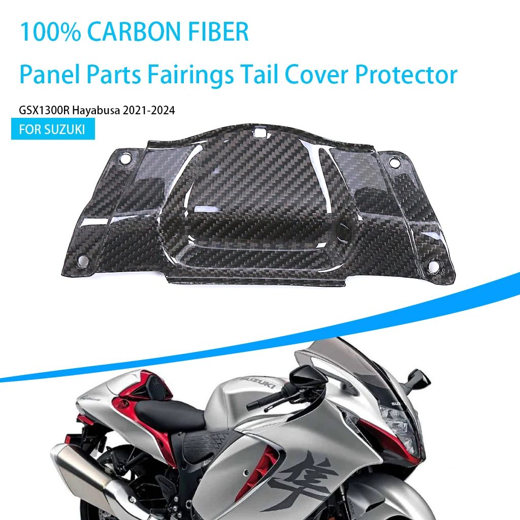 

Motorcycle 100% Pure Carbon Fiber Panel Parts Fairings Tail Cover Protector Accessories For SUZUKI GSX1300R Hayabusa 2021-2024