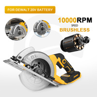 Electric Goddess 5 Inch Brushless Motor Cordless Electric Circular Saw 1000W Handheld Woodwork Saw For Dewalt 20V Battery Pin
