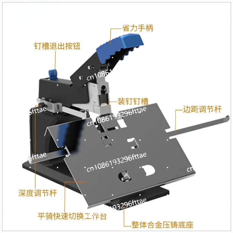 Manual Heavy Duty Stapler SH-03 Flat Binding Horse Riding Binding A3 Graphic Office Stapling Machine