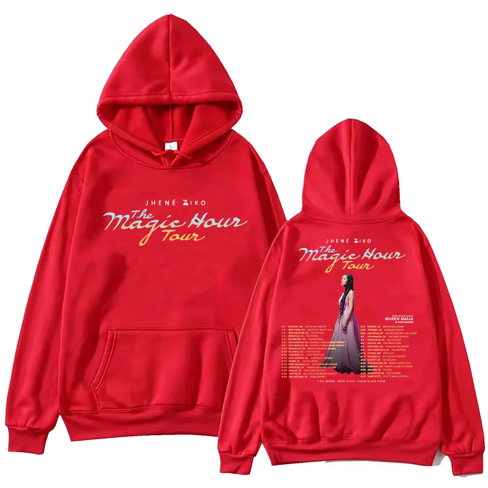 Jhene Aiko Tour 2024 Hoodie Unisex Harajuku Pullover Tops Long Sleeve Hoodies  Muisc Tour Fans Gift