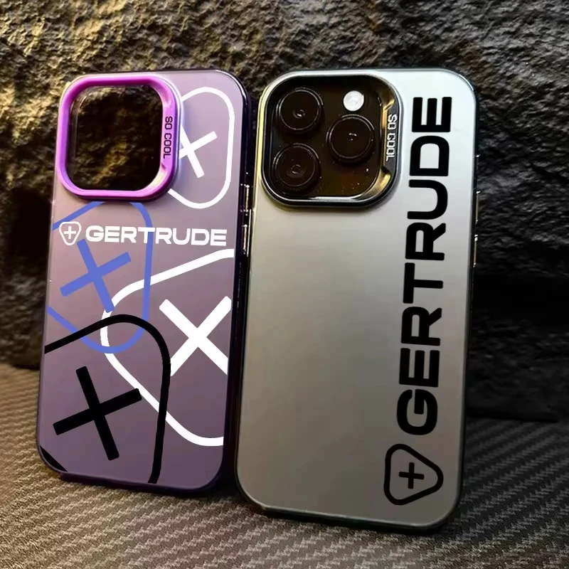 Fashion Cool Phone Case For iPhone 17 Air 16e 16 Pro Max 15 14 Plus 13 12 Mini 11 Pro Shockproof Silicone G-GERTRUDE Back Cover