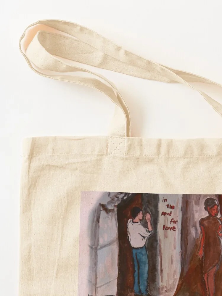 في مزاج الحب مستوحى من اللوحة حمل حقيبة أكياس قابلة لإعادة الاستخدام حقيبة تسوق نسائية حمل حقيبة قماش #3