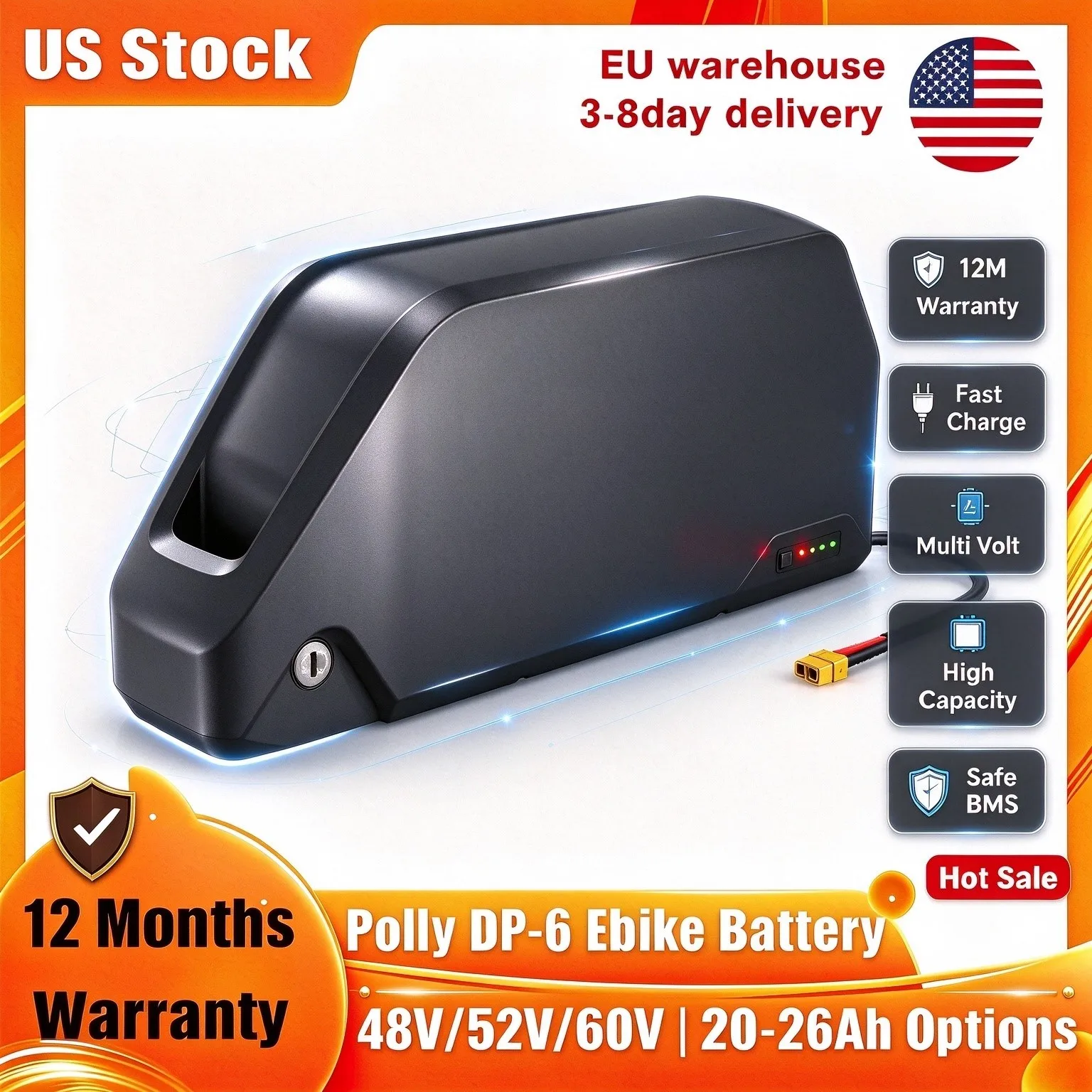 60V 30Ah 21700 Battery Pack - PD-6 – akumulator litowy do rowerów