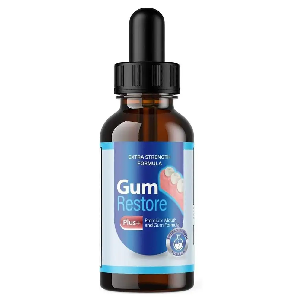 Gum Repair and Recresth Liquid, Oral Care, Restauração, Restore Relief, Natural Drops, Receding G L3C6, 1.01oz