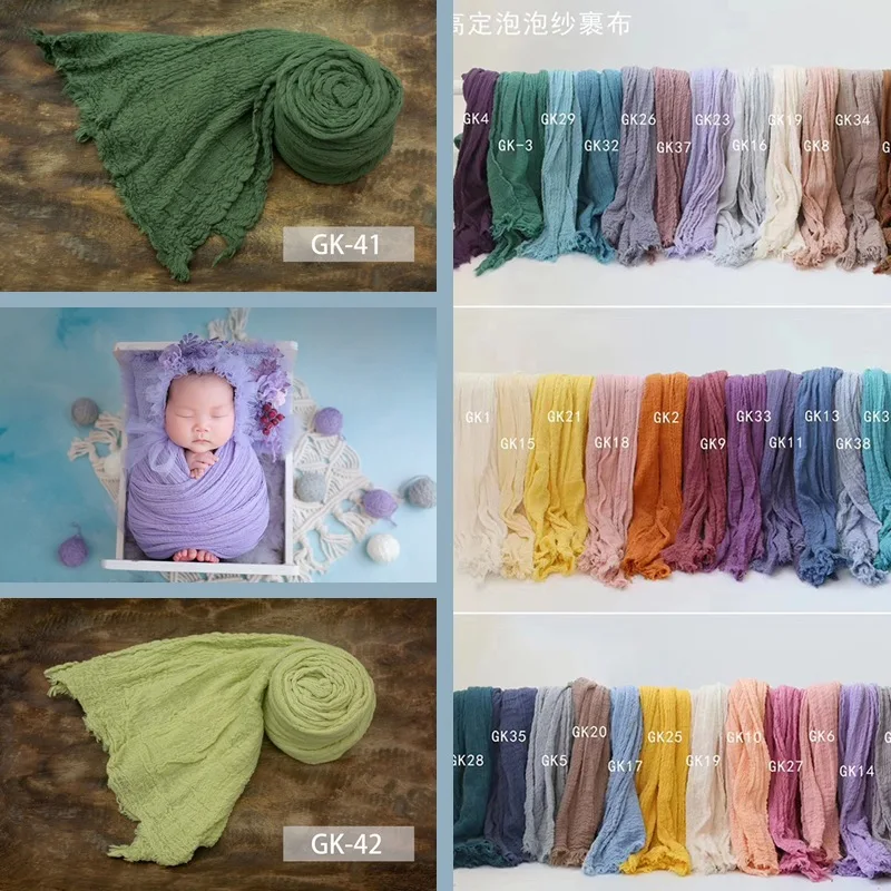 Newborn Photography Props Wrap Blanket Soft Cotton Swaddling Baby Shoot Backdrop