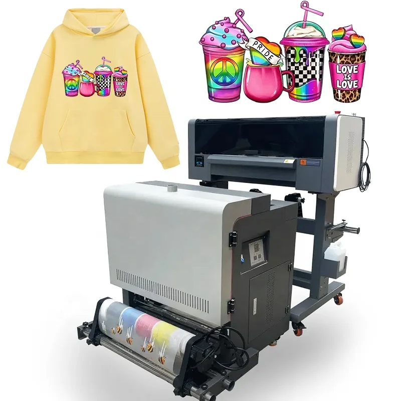 Hot Sale DTF Printer A1 A3 With Dual i1600 XP600 heads T-Shirt Heat Transfer 24inch DTF Printer Kit  Vertical DTF Shaker