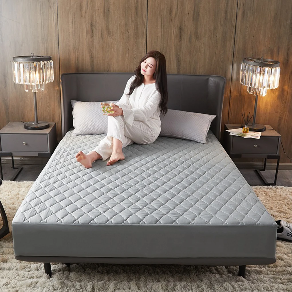 Comfortable Mattress Pad Covers Made With Polyester For Anywhere Mattress Protectors Easy To Clean