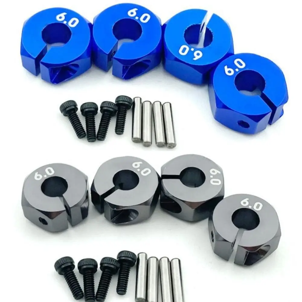 4 個ホイール六角ドライブハブ 6 7 ミリメートルアルミクローラーホイール部品複数の色ピンネジ付き HSP HPI タミヤ