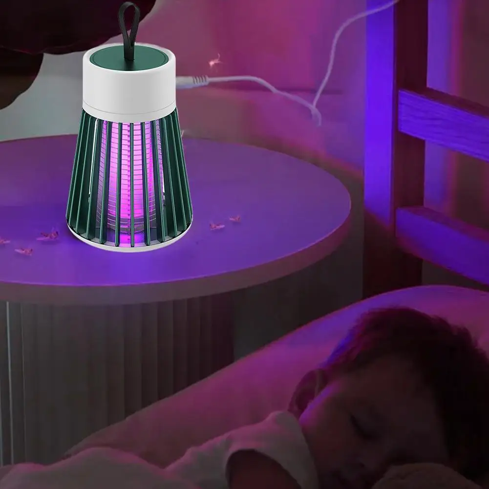 Electric Mosquito Killer Lamp 5V Electric Shock Bug Zapper Mosquito Lamp UV Light For Bedroom Outdoor Camping Anti Mosquito Trap