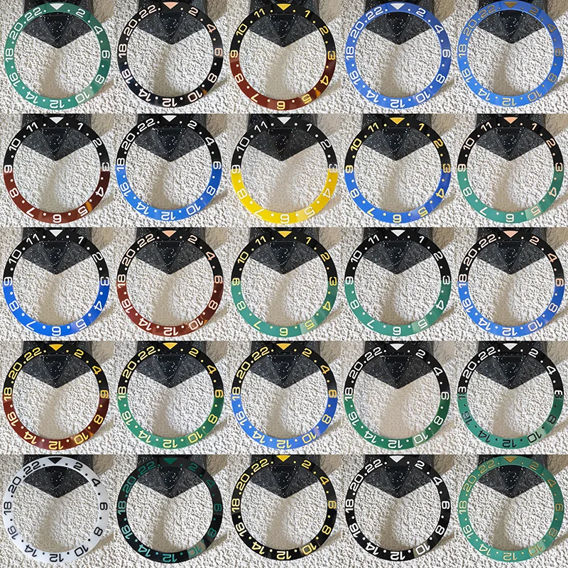 

SKX007 Bezel Inserts 38×30.5MM Ceramics SUB GMT Sloping Bezel Fit SKX007 SKX009 SRPD Watch Case Men's Diving Watch Bezel Inserts