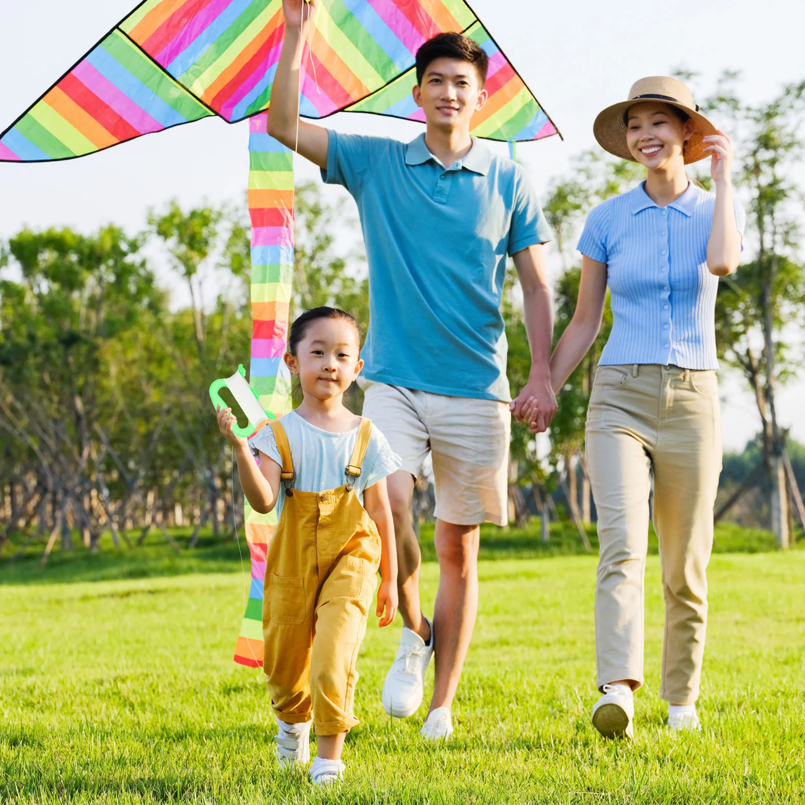 8 قطع من مقبض الطائرة الورقية مع سلسلة من مادة ممتازة وآمنة ومتينة للاستخدام لفترة طويلة في الهواء الطلق، ملحق طائرة ورقية صغيرة