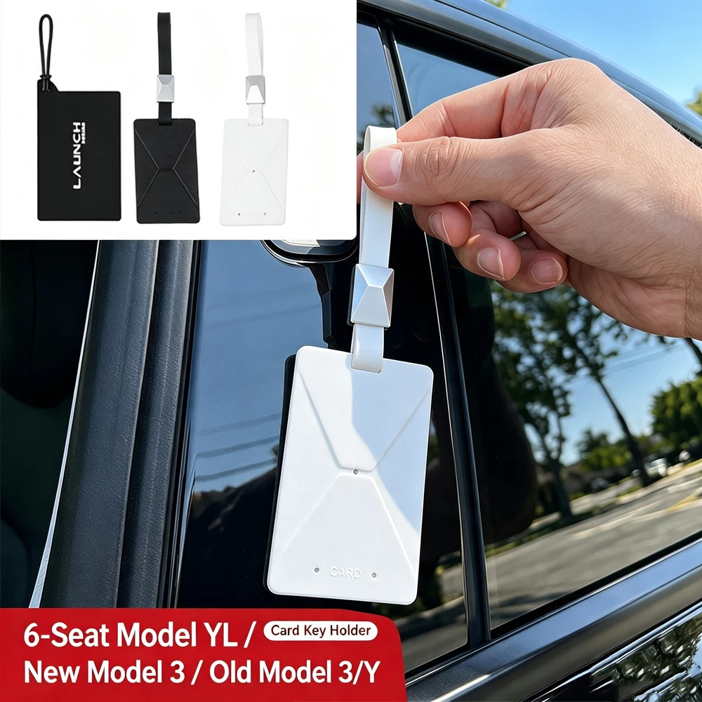 For Tesla Model 3 Highland 2024-2026 Model Y/3 Car Key Card Protector Cover Silicone Key Case Car Accessories Key Card Holder