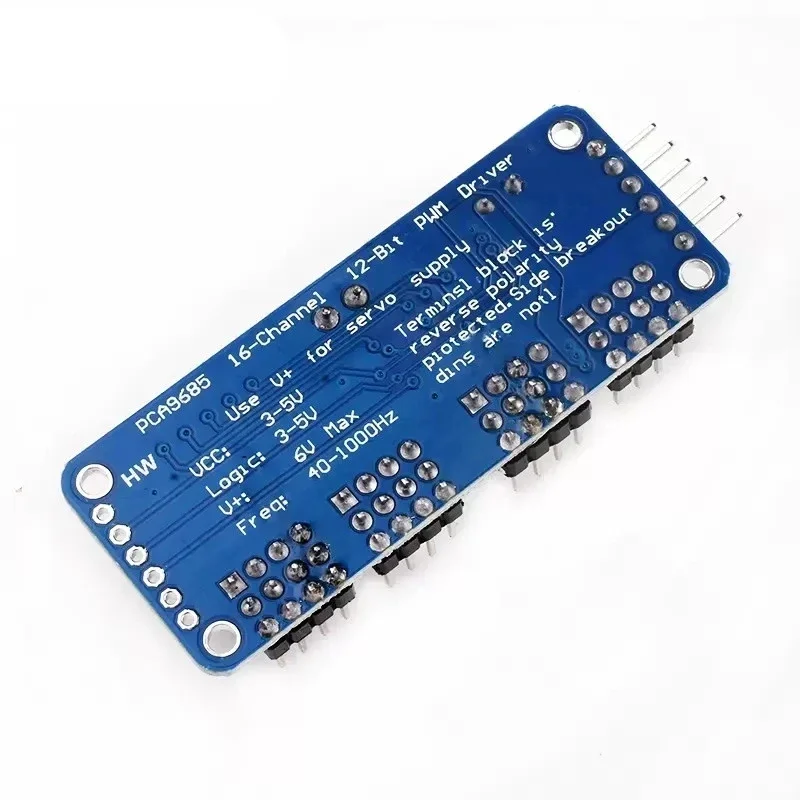 10 шт., 16-канальный 12-битный ШИМ/серводрайвер-интерфейс I2C, модуль PCA9685, модуль Raspberry pi Shield, сервозащитный экран