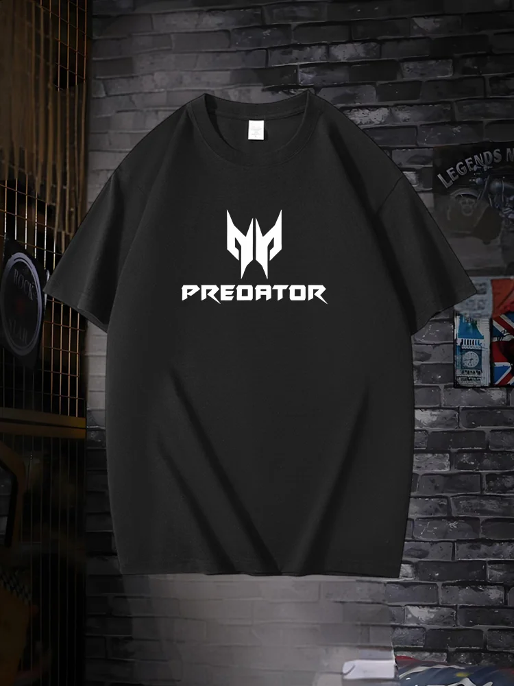 

New Men's Summer T-Shirts, Logo T-Shirts, 100% Cotton, Short Sleeves, Crew Neck