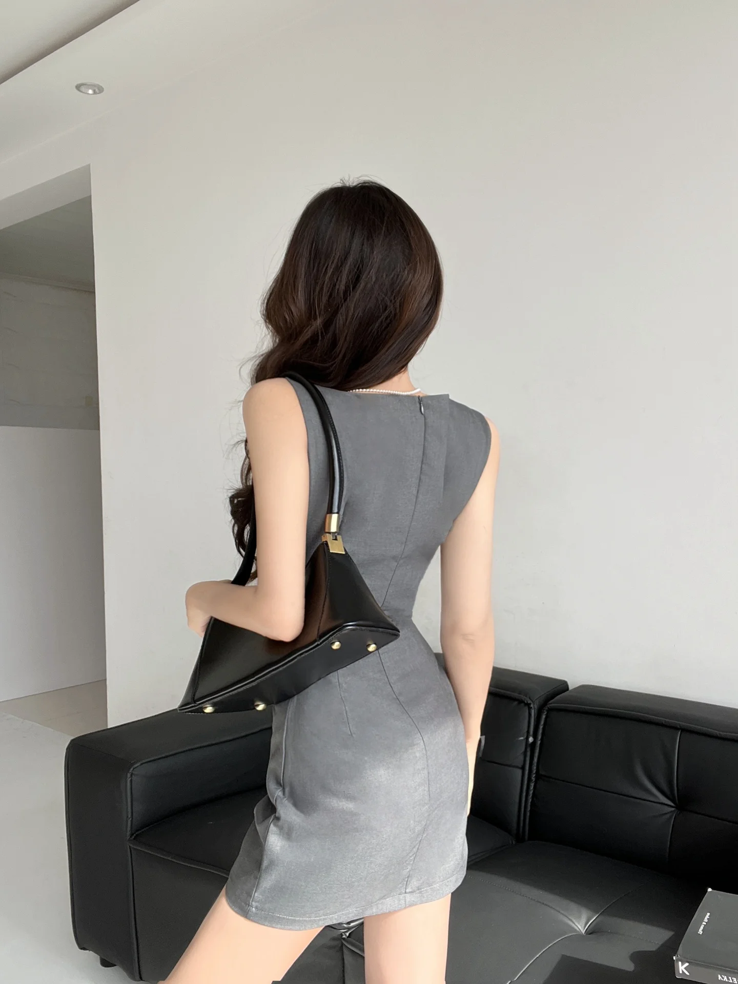 Ele Wyszczuplająca Talia Svel Rachel Dr ort Spódnica S-Curve Odzież Wierzchnia Kamizelka Dr Smart Casual Wysoki Stan Bodycon Dr