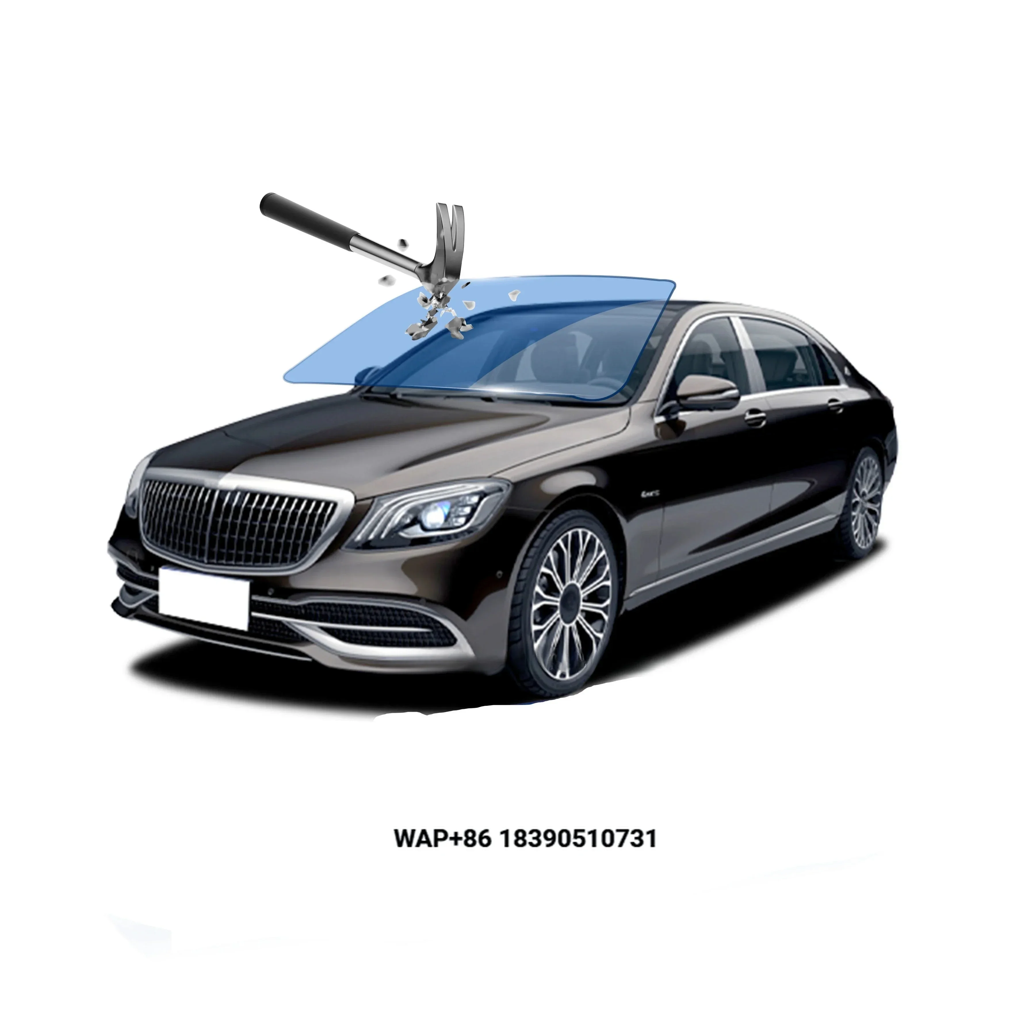 

USA Quality TPU Windshield Protection Film Glossy Explosion-Proof Self-healing for Windshield & Body Cover Car Glass Armor TPU