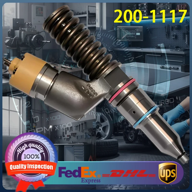 

200-1117 High Quality Diesel Fuel Injector 2001117 Common Rail Injector for Caterpillar CAT 3406E C15 Diesel Engine