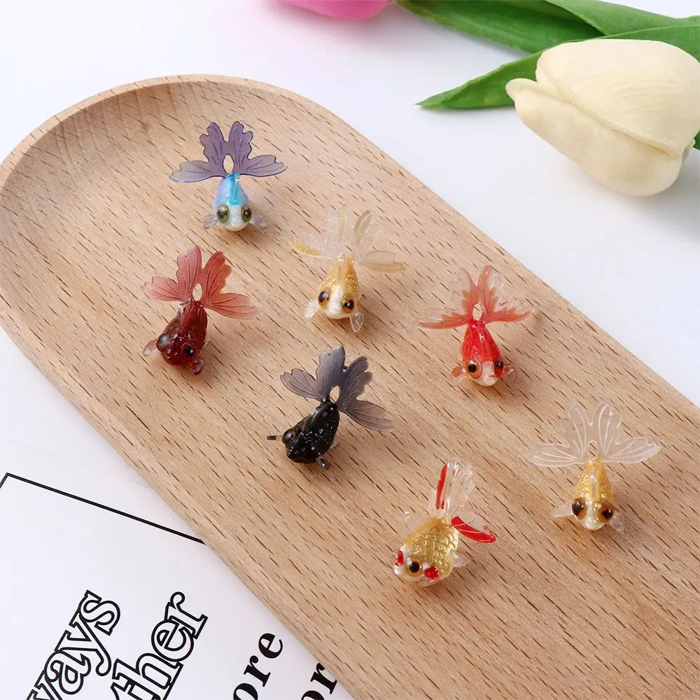 Creative Acrylic Mini Decoration Goldfish Ornament Figurines Miniature - Image 4