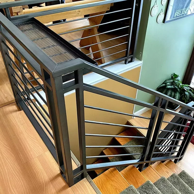Residence Aluminium Alloy Balustrade System Custom Staircase/Balcony Aluminium Fence with Falling Grid
