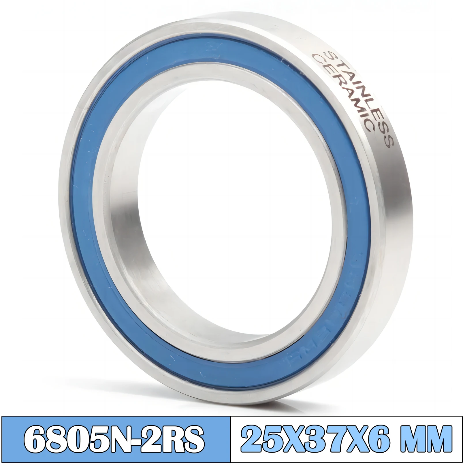 6805N-2RS Stainless Bearing 25*37*6 mm ( 1 PC ) ABEC-5 6805N RS Bicycle BB Bracket Bottom 25 37 6 Ceramic Balls Bearings