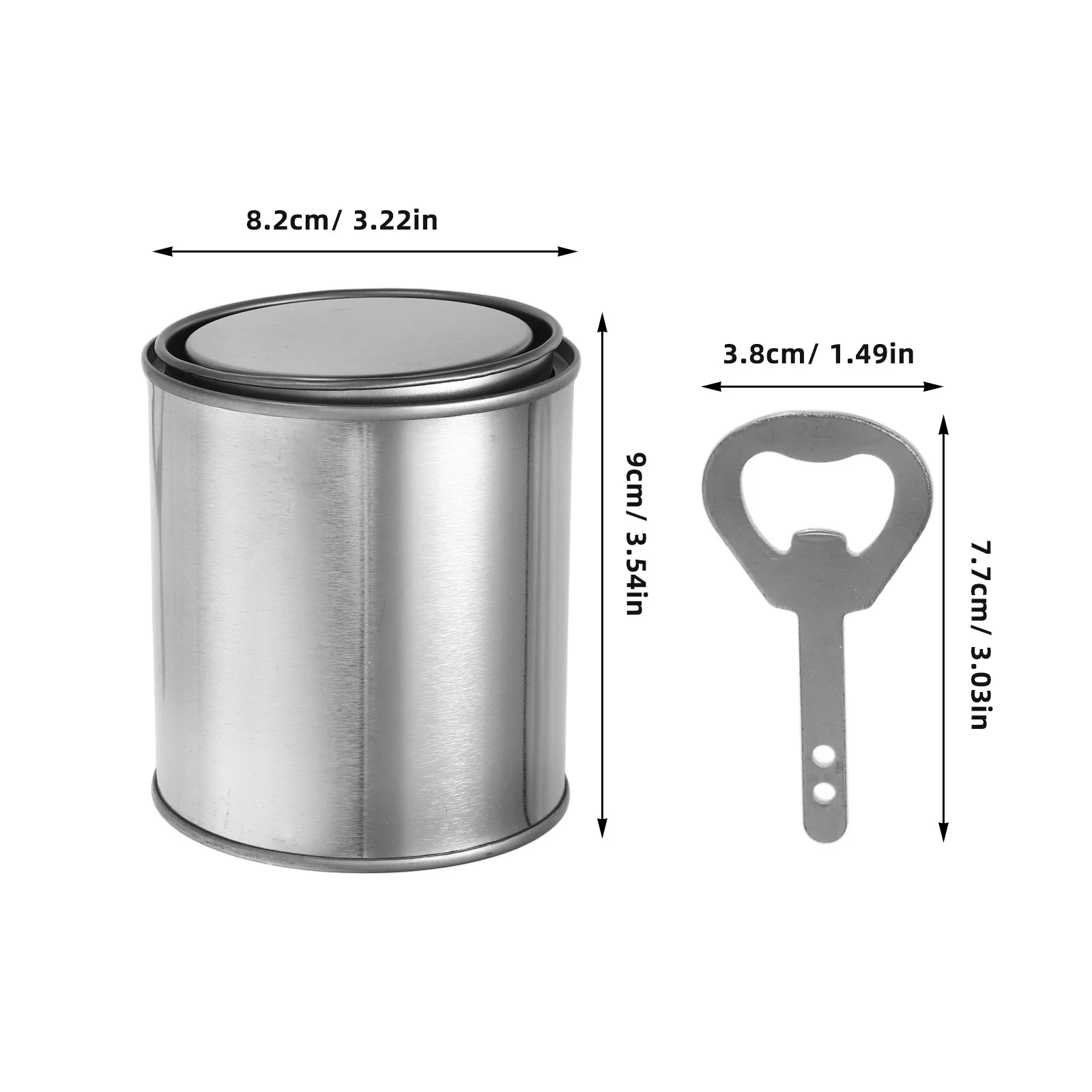 مجموعة واحدة من علب معدنية فارغة مع أغطية حاويات تخزين بحجم كوارت لراعي الطلاء الوقاية، مواد لاصقة، مانعة للتسرب، منظفات القصدير