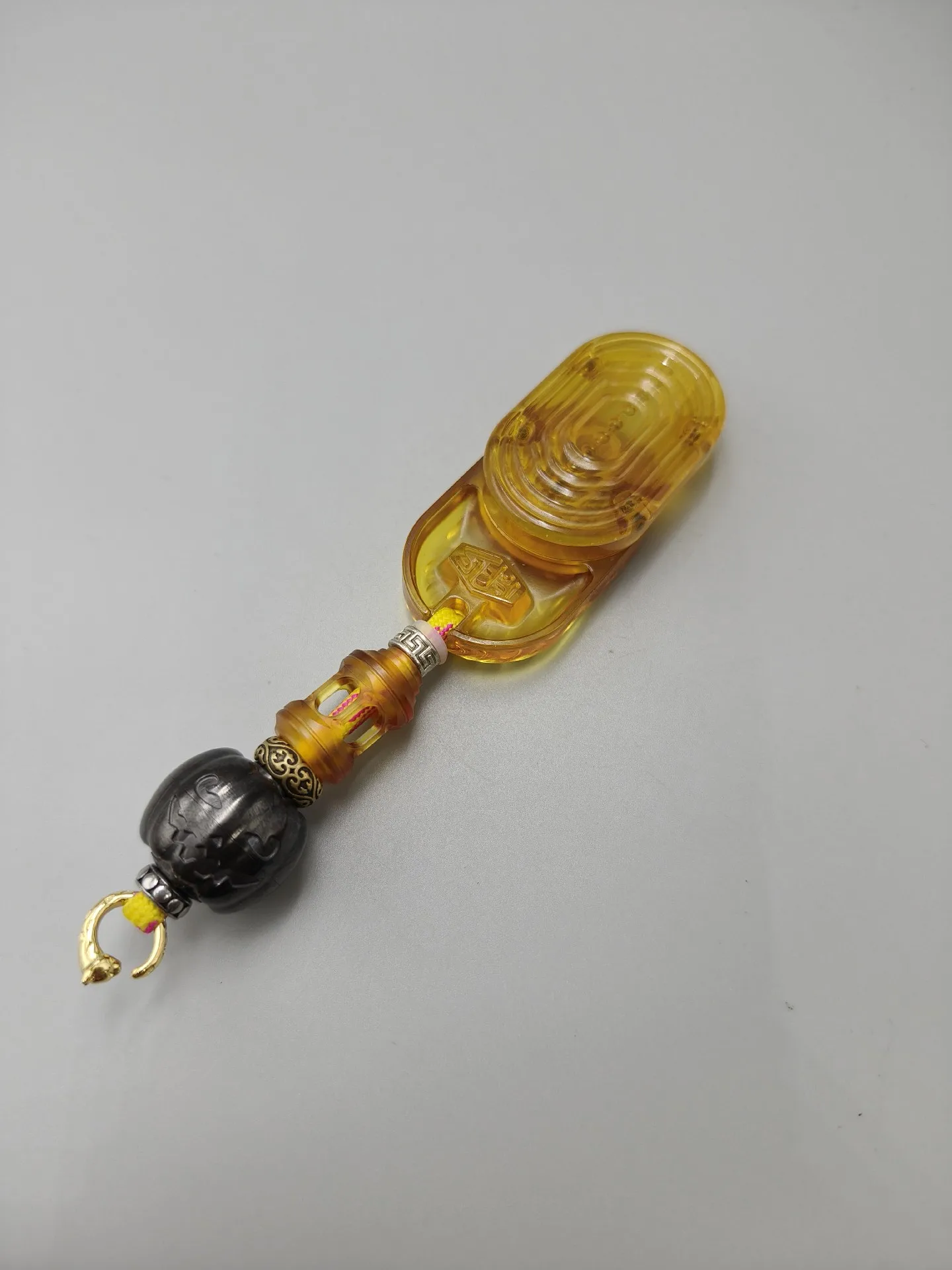 Used EDC Seki Wave Pei Wave, Rotating Straight Push Mechanical Push Card Edc Decompression Toy Tide Play Black