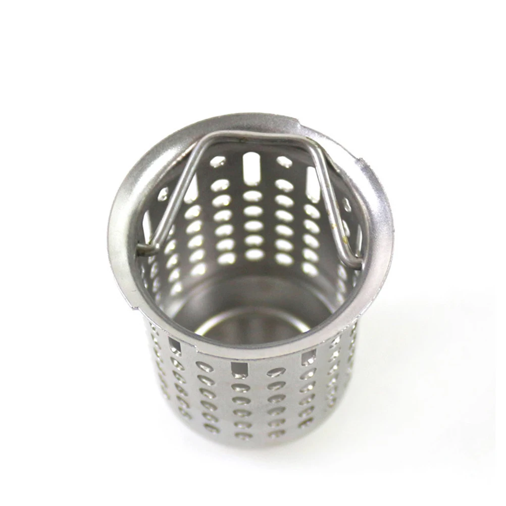 

Sewer Filter Sink Drainer Kitchen Drainage Basket Strainer Mesh Plug Stainless Steel Cover Widely Use Bathroom Tub