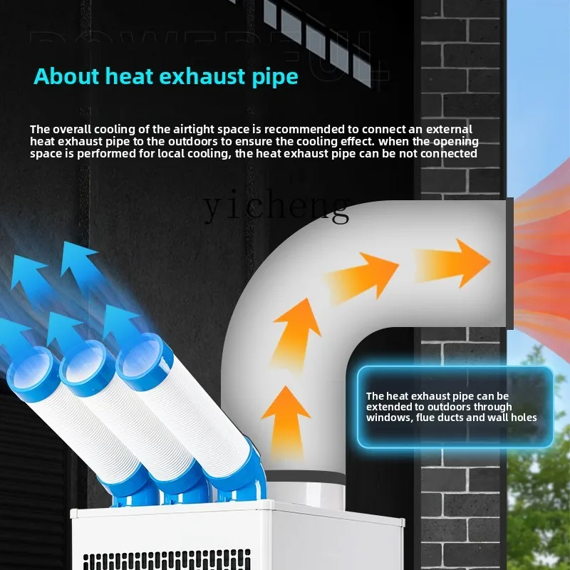 TQH الصناعية المحمول تكييف الهواء آلة متكاملة مكيف الهواء مصنع ورشة عمل المطبخ التبريد التجاري