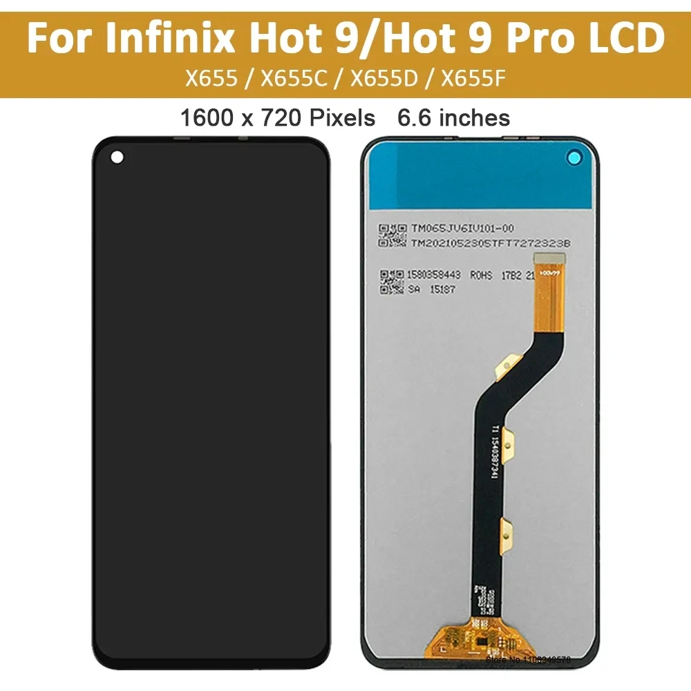 Tested For Tecno infinix Hot 9 X655 LCD Display Touch Screen For Infinix Hot 9 X655 Display Digitizer Assembly Replacement